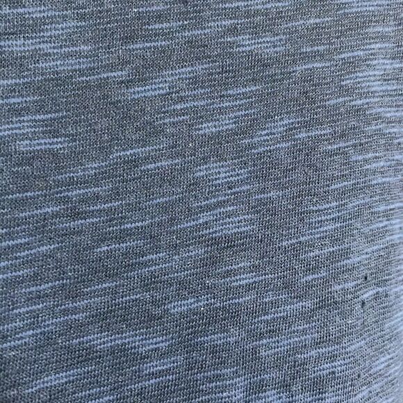 J Jill Ruffle Sleeve Top Linen Cotton Blend Blue Sz Large - Picture 5 of 10